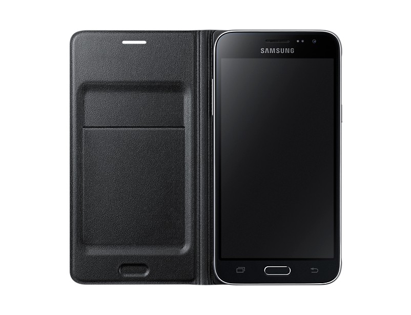 Samsung EF-WJ320PBEG - Funda tipo flip con tarjetero Samsung Galaxy J3