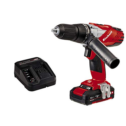 Taladro percutor sin cable con batería de litio 1.5 Ah 18 V Einhell TE-CD 18-2 Li-i (Una batería)