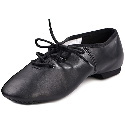 Zapatos de Baile Jazz con Cordones Zapatos de Danza Modern Suela Cuero para Niños y Adultos 37.5 Reacondicionado