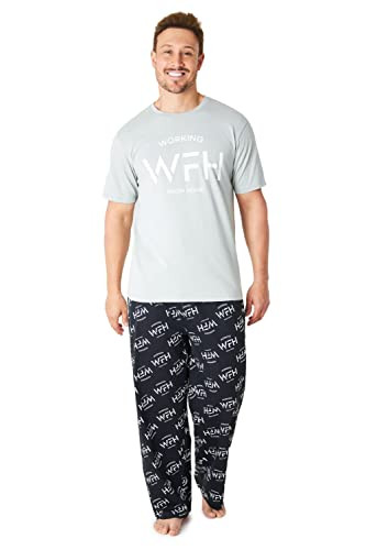 Citycomfort Pijamas para Hombre 100% algodón súper Suave para Hombre, Conjunto de Pijamas para Hombre, Ropa de Dormir, Ropa de Estar, chándal (Gris, XL)