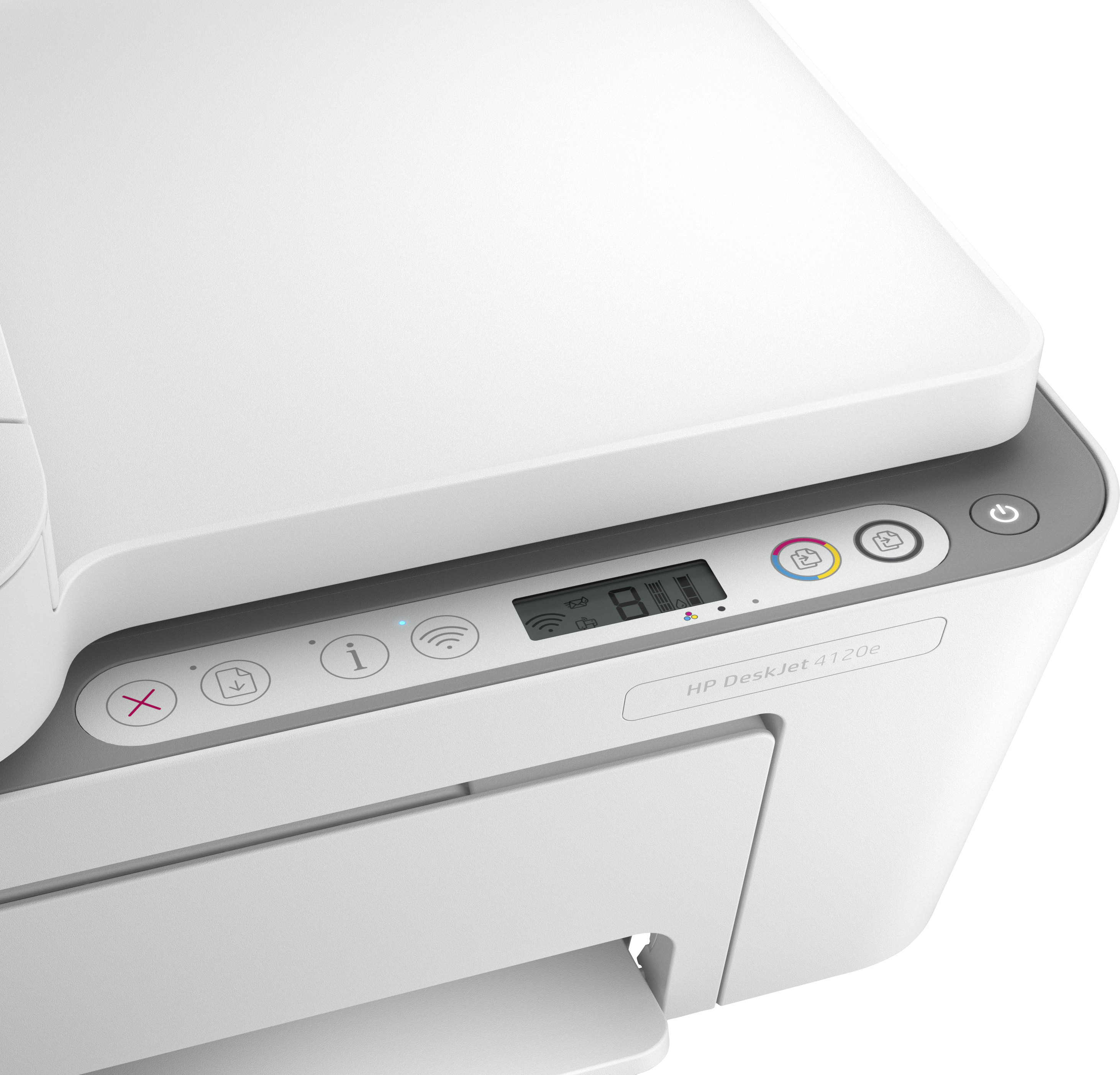 HP DeskJet Plus 4120E Multifunción Inyección Escáner WiFi (Sin Cartuchos) Reacondicionado