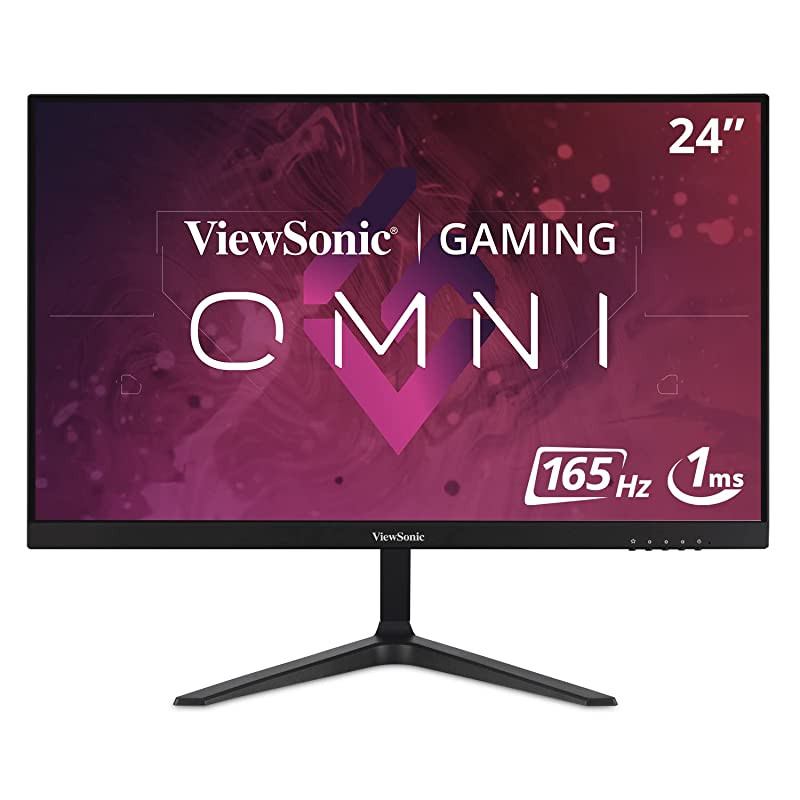 Monitor Gaming Viewsonic VX2418-P-MHD de 24 Full-HD, Adaptive Sync, 1 ms, 165 Hz, HDMI, DP, Altavoz Negro