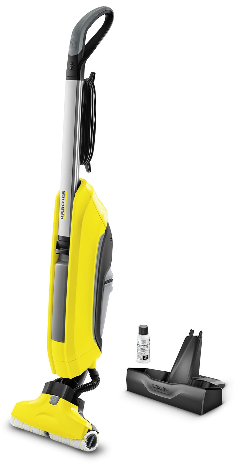 Kärcher FC 5 Cordless Aspiradora Sin bolsa Negro, Plata, Amarillo (Raya Carcasa)Reacondicionado