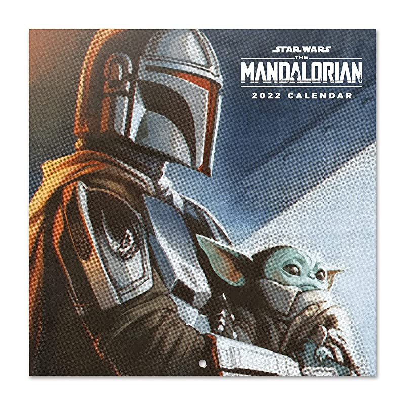 Calendario Star Wars 2022 incluye póster de regalo - Calendario mandalorian - Calendario 2022 pared │ Calendario anual 2022 pared - Star Wars regalos - Calendario mensual - Licencia oficial Embalaje Deteriorado