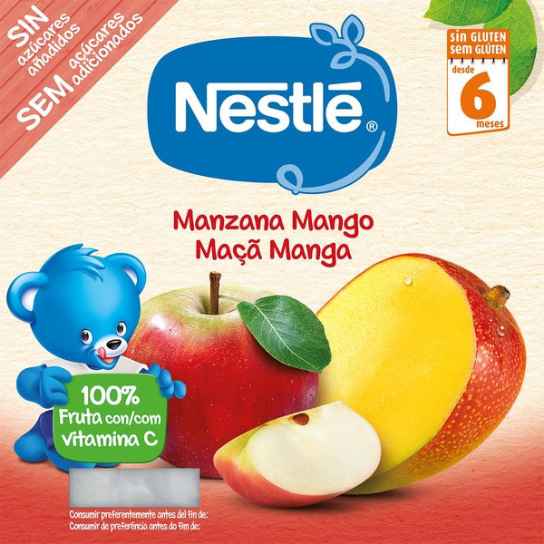 Nestlé Manzana y mango sin...