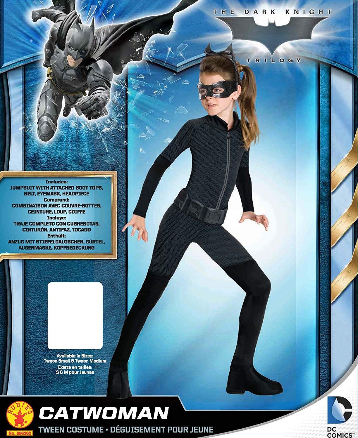 comportarse tinción Contradecir Rubies - Disfraz de Catwoman para niña, oficial de DC Comics, 10-11 años  Reacondicionado