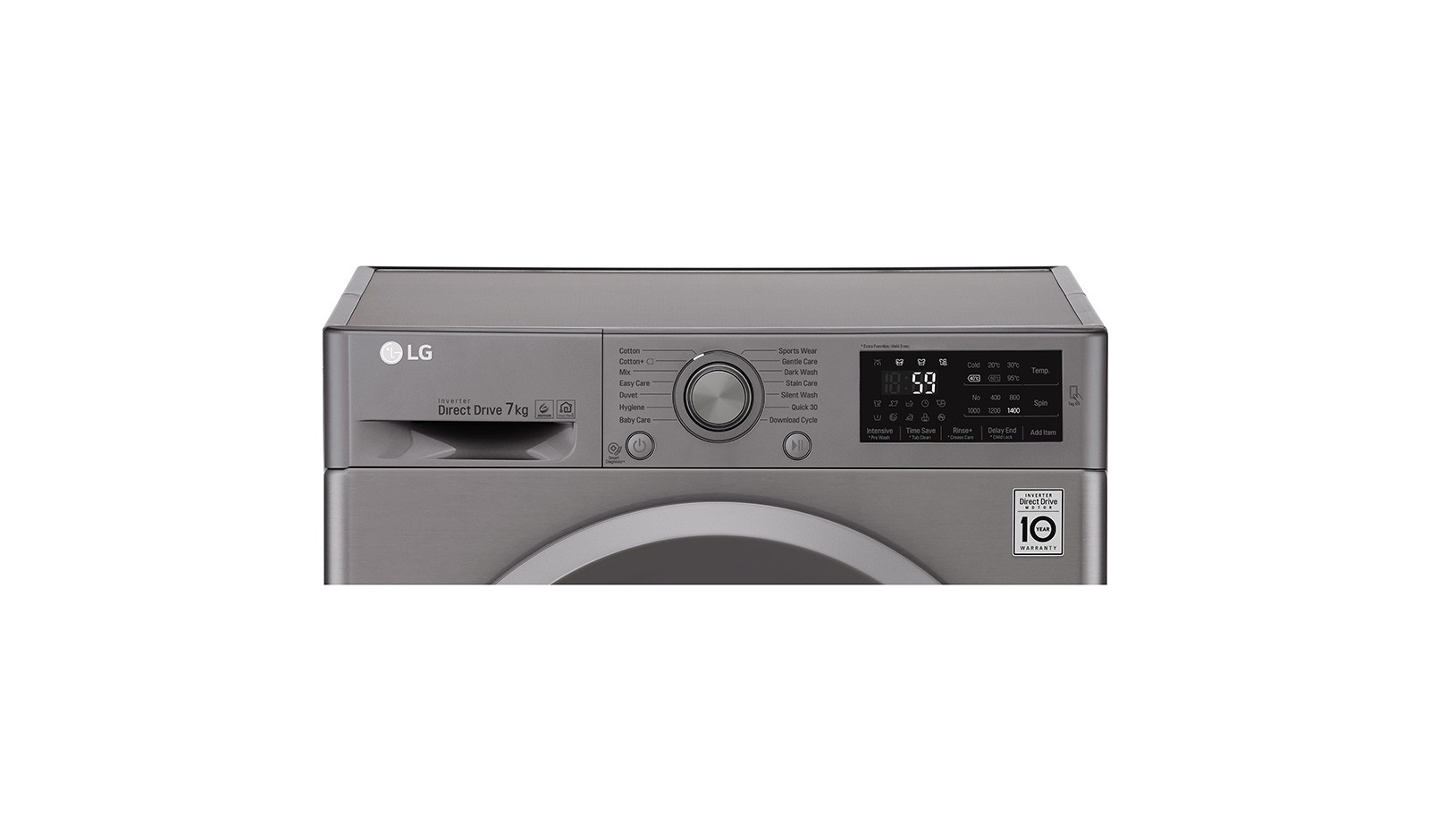 LG lavadora Independiente Carga Acero 7 1400 RPM A+++