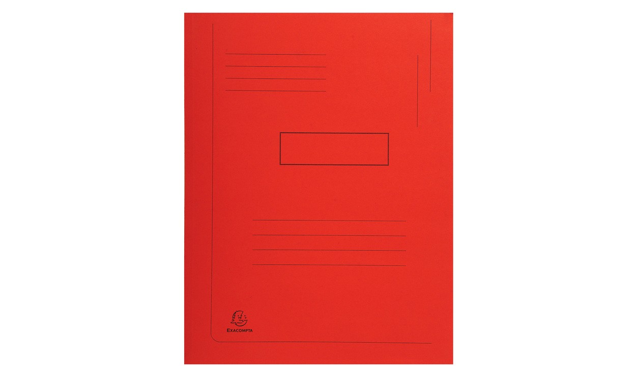 Exacompta 445003E - Carpeta A4, rojo, 24 x 32 cm