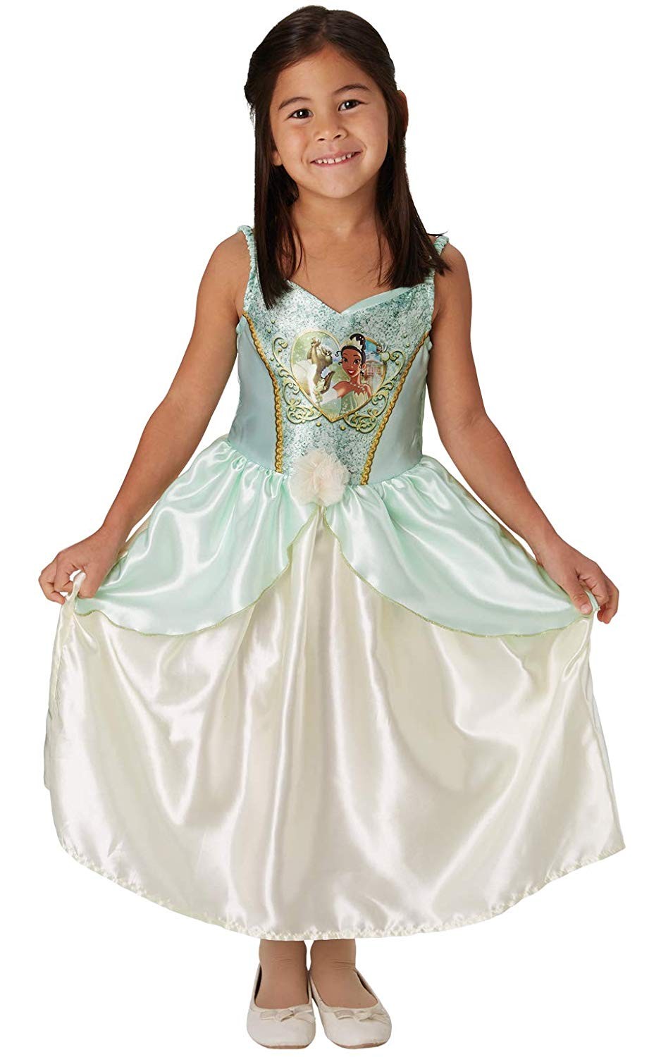 editorial granja Escupir Rubies 640825M Disfraz Princesa Disney Tiana, tamaño pequeño, 5 - 6 años