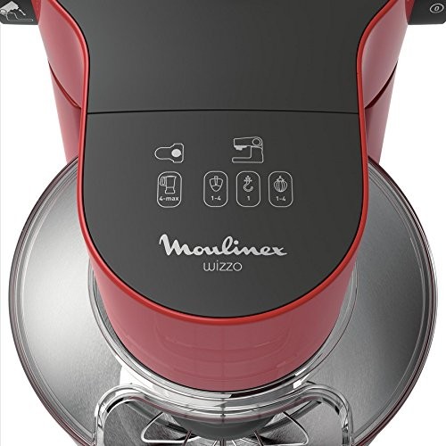Moulinex QA3015B1 robot de cocina 4 L Negro, Rojo, Plata 700 W