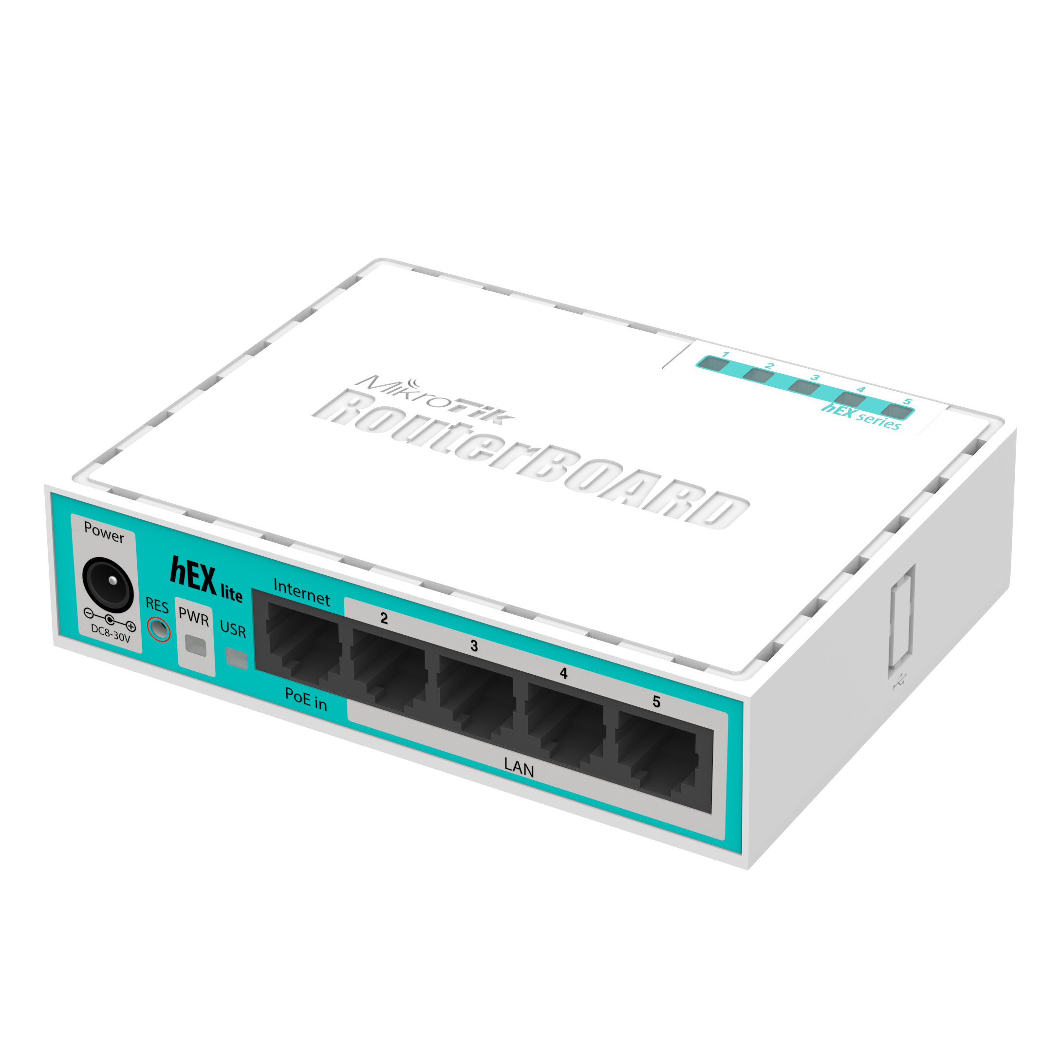 Mikrotik hEX lite router Blanco Caja Abierta