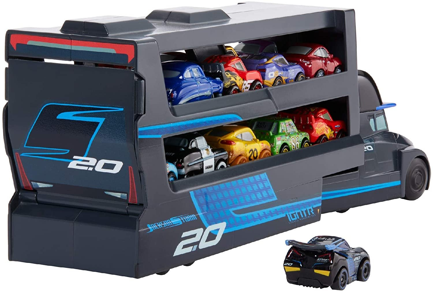 Disney Pixar Cars Gnw35 Camion Para Coches De Carreras