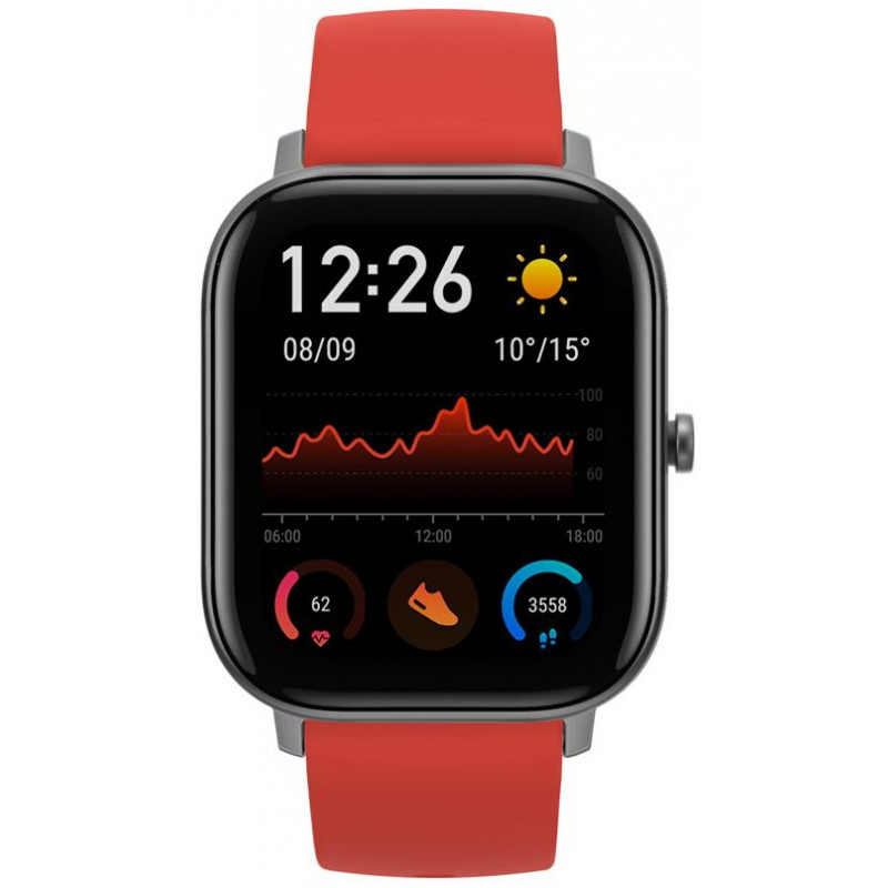 Amazfit GTS Reloj Smartwatch Vermillion Orange Caja Abierta