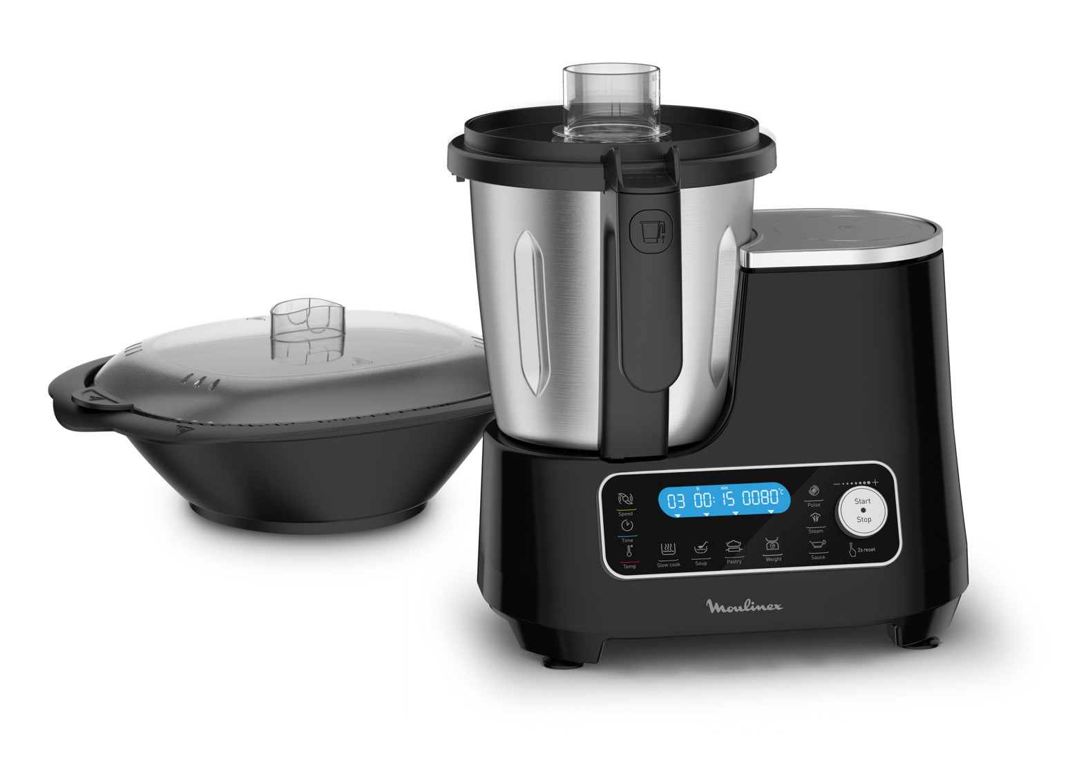 Moulinex ClickChef robot de cocina 3,6 L Negro Balanza integrada 1000 W