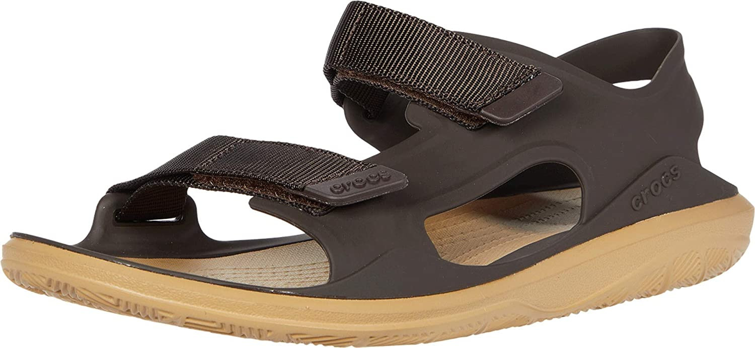 Crocs Swiftwater Molded Expedition, Sandalias para Hombre, Marrón, 39/40 EU