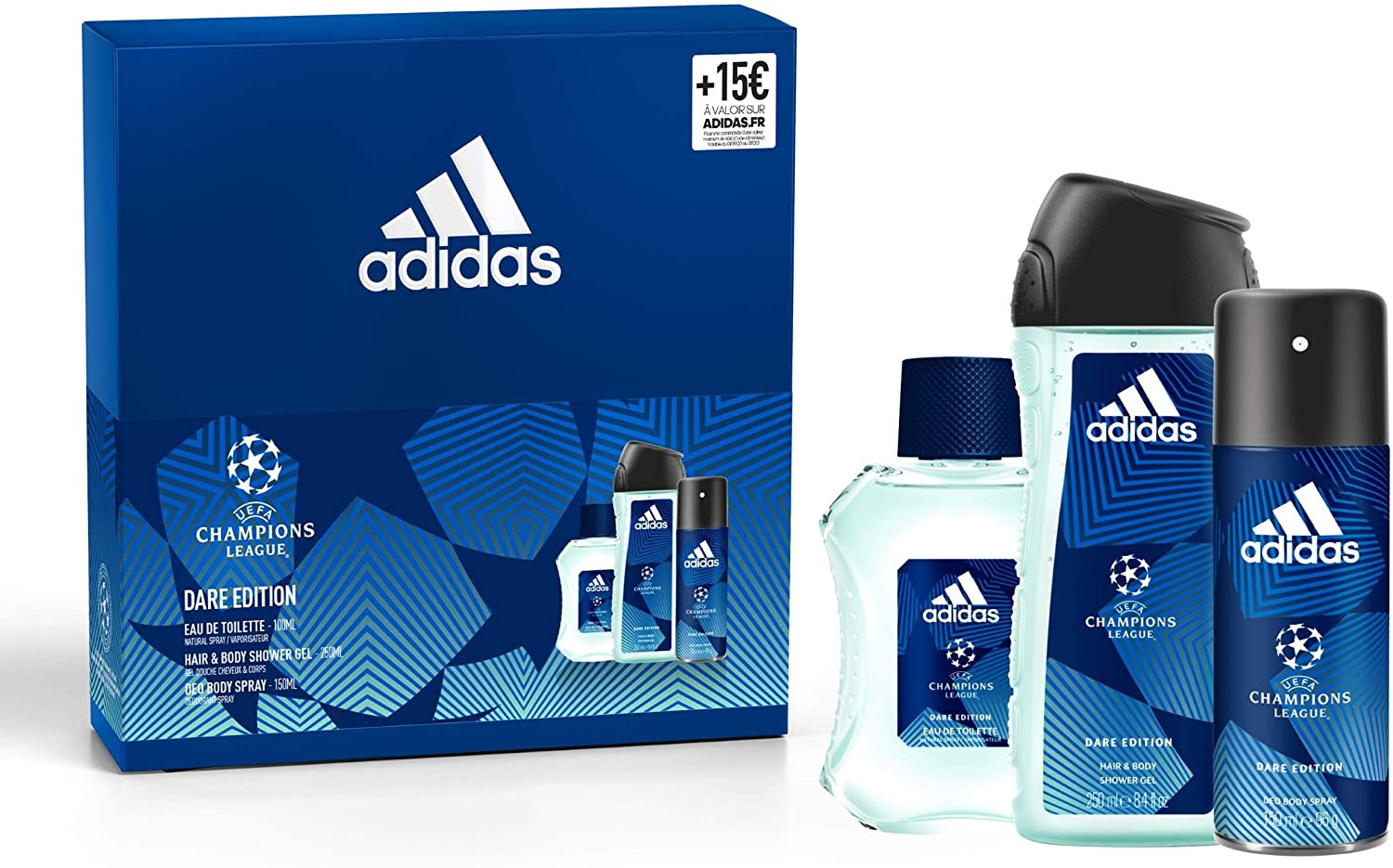 piel Molesto Fácil de suceder Adidas Dare Box Edición 3 productos Eau de Toilette / Gel de Ducha /  Desodorante