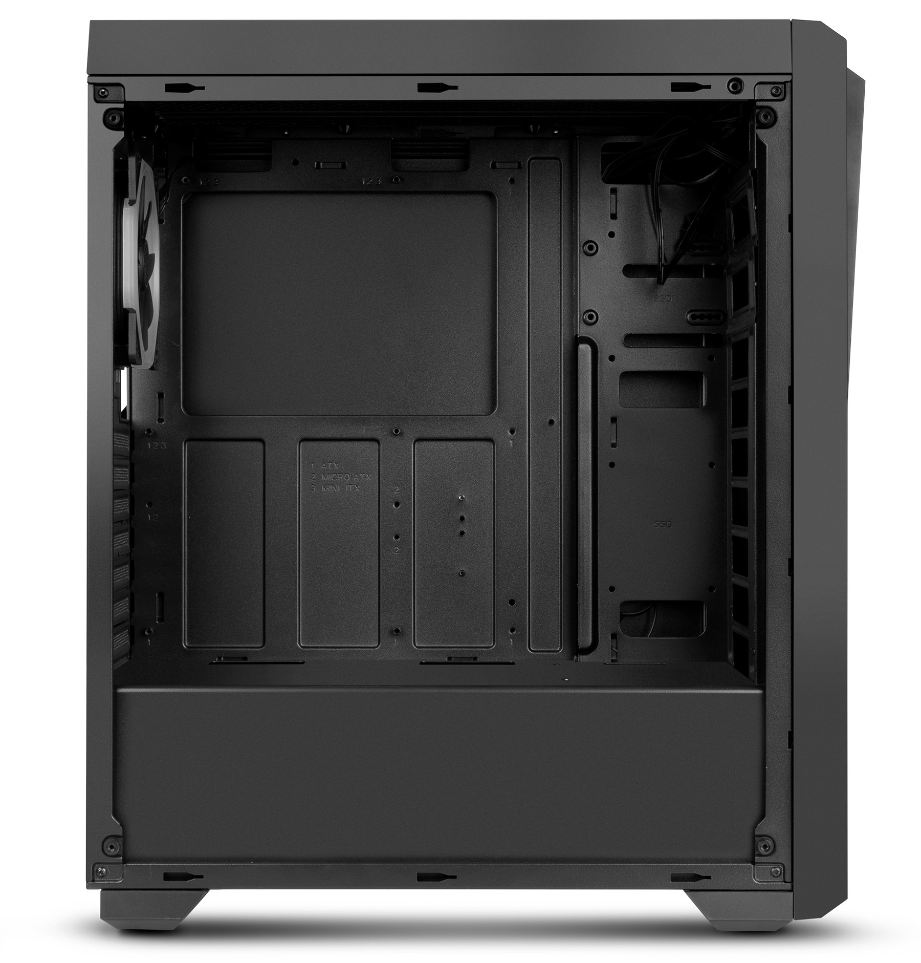 Nox Hummer Fusion RGB Midi Tower Cristal Templado Negro (USB Dañado) Reacondicionado