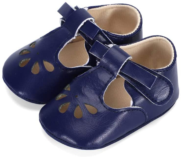 Azul Marino Zapatos Bebe Niña Primeros Pasos meses Bebé Recién Nacido Plano