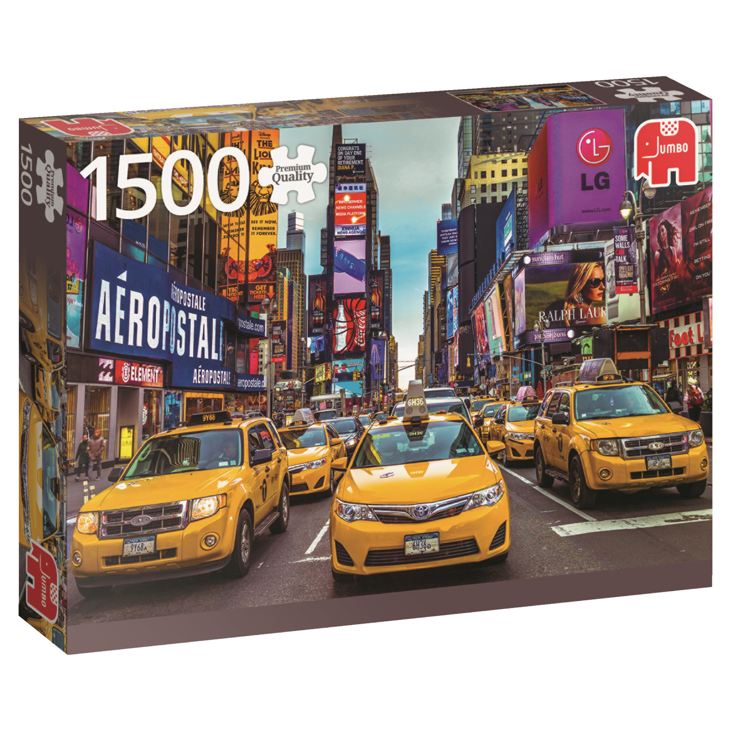 Jumbo 18527 Puzzle Taxis de New York 1500 Piezas