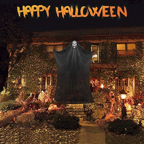 Horrible Hanging Ghost Interior Outdoor Yard Background Decor Halloween Party Blanco Idefair Decoración de Halloween Flying Ghost Scary Witch Cortina Scary Hanging Floating Ghost Props 