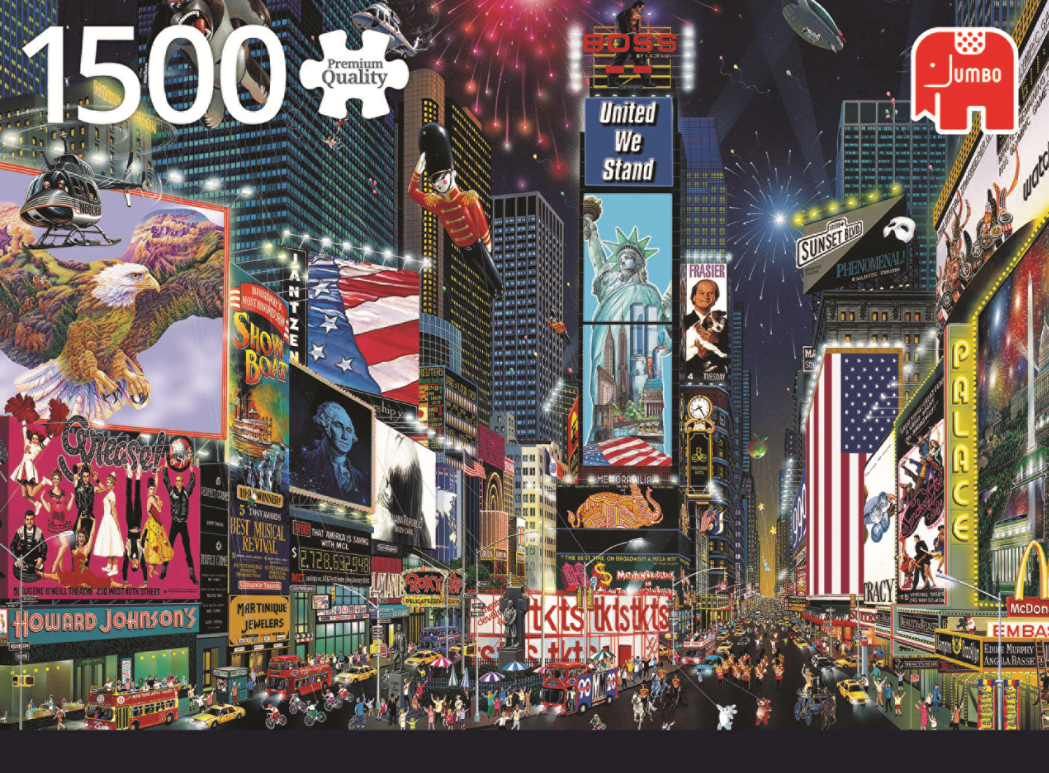 Jumbo 18583 Times Square, Nueva York 1500 Piezas