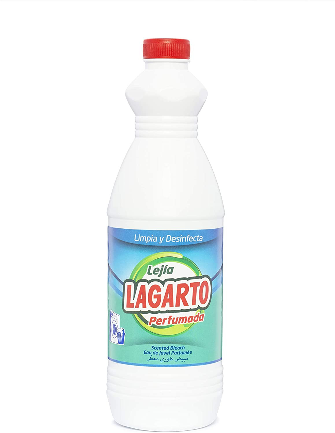 Lagarto Lejía con Detergente, Azul 1500 ml