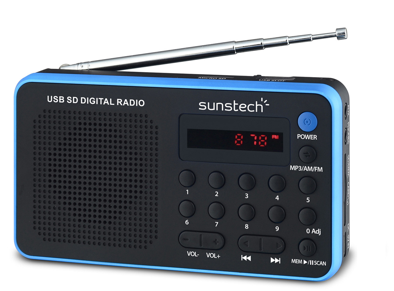 Sunstech RPDS32BL Radio portátil digital Negro Caja Abierta