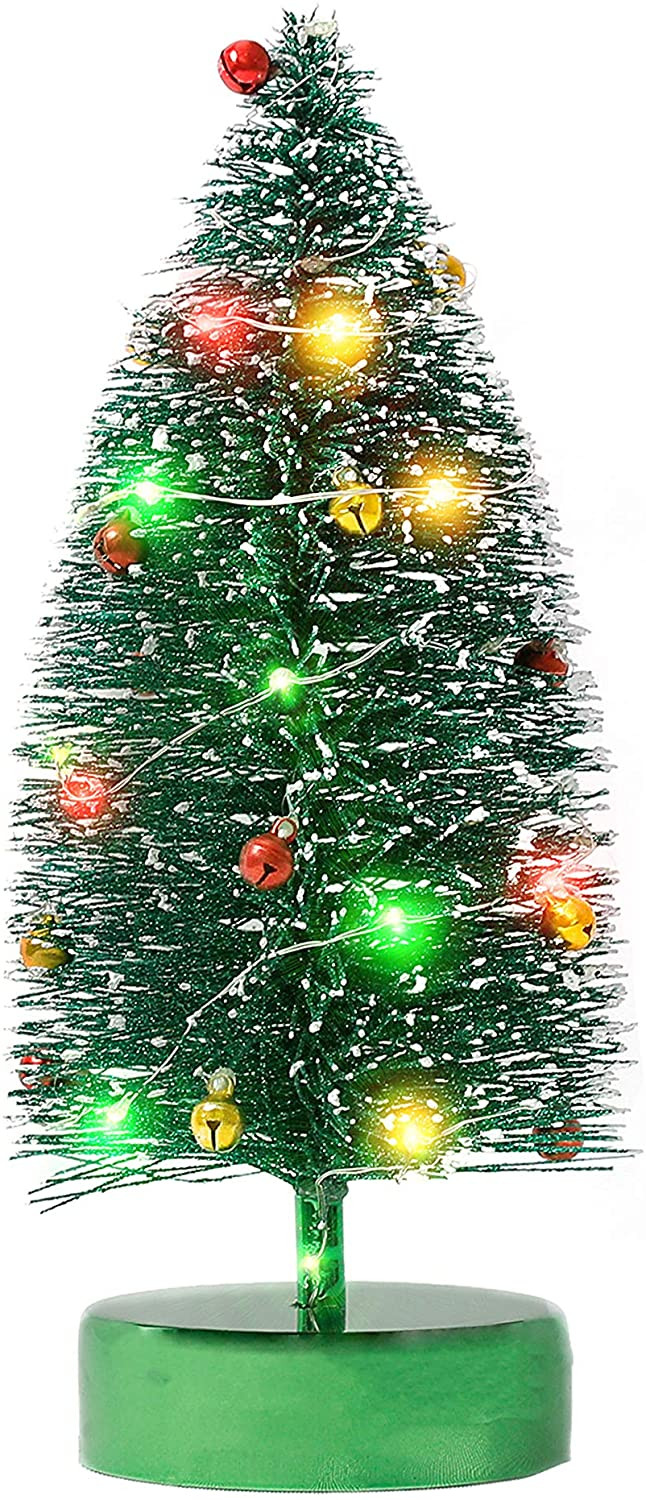 Casa De Muñecas 24 árbol de Navidad Bolas en Verde Ganchos Para Colgar 