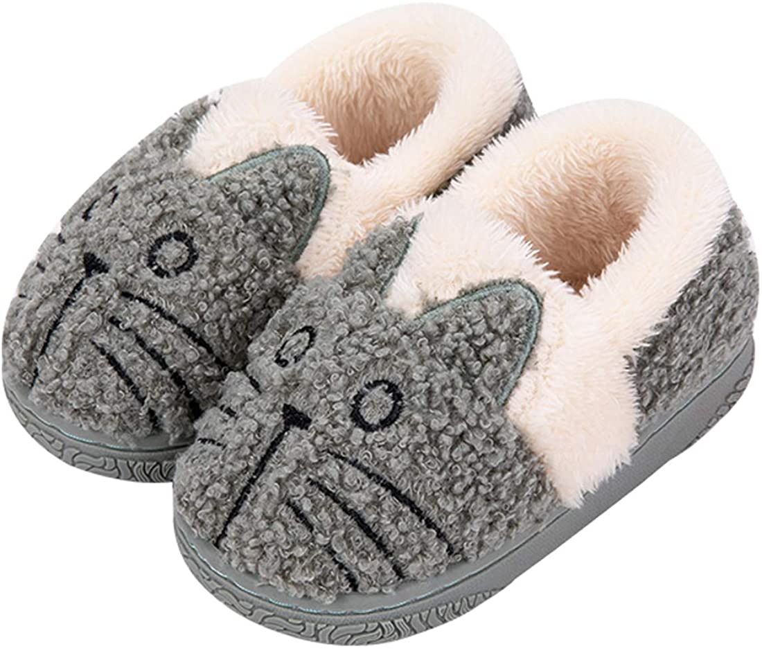 Zapatillas de Estar por Casa para Niñas Niños Invierno Zapatillas Interior Casa Caliente Pantuflas Suave Algodón Calentar Zapatilla Mujer Hombres 30-31 EU (Fabricante: 210)