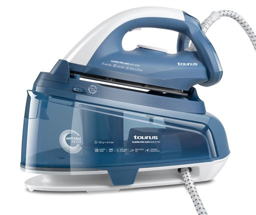 Taurus Pro 2400 Plancha vapor-seco 2400 W Azul Reacondicionado