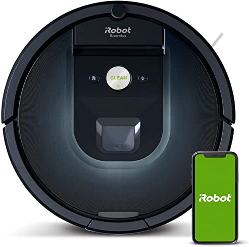 aspirador Wi-Fi iRobot Roomba 981 - 2 cepillos goma multisuperficie - - Recarga y reanuda Sugerencias personalizadas - Compatible asistente voz y Coordinación Imprint - Más potencia Reacondicionado