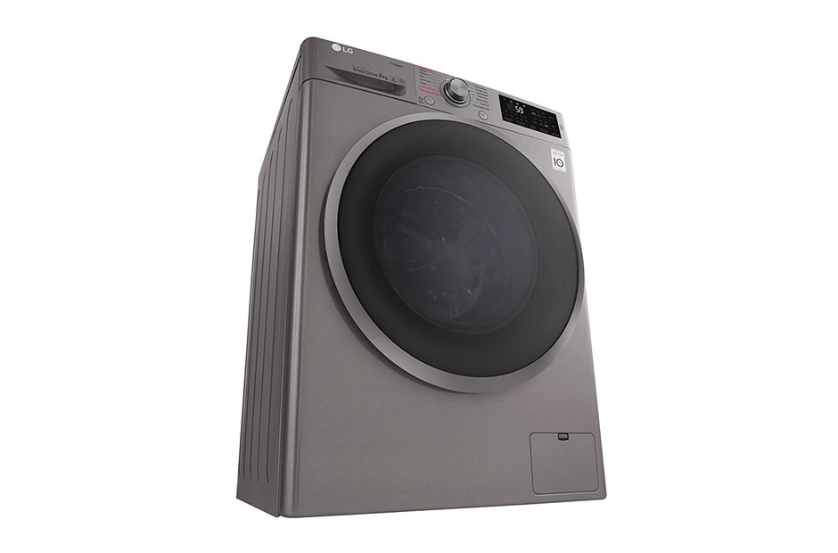 LG F4J6TY8S lavadora Independiente Carga frontal Negro, inoxidable 8 kg 1400 RPM A+++-30%