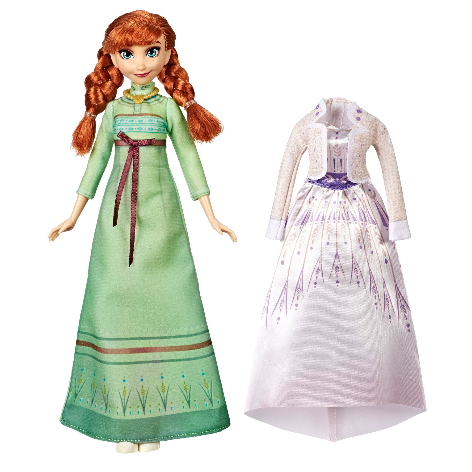 Hasbro Disney Frozen 2 Fashion + Extra vestido Anna, multicolor, E6908ES0 , color modelo surtido