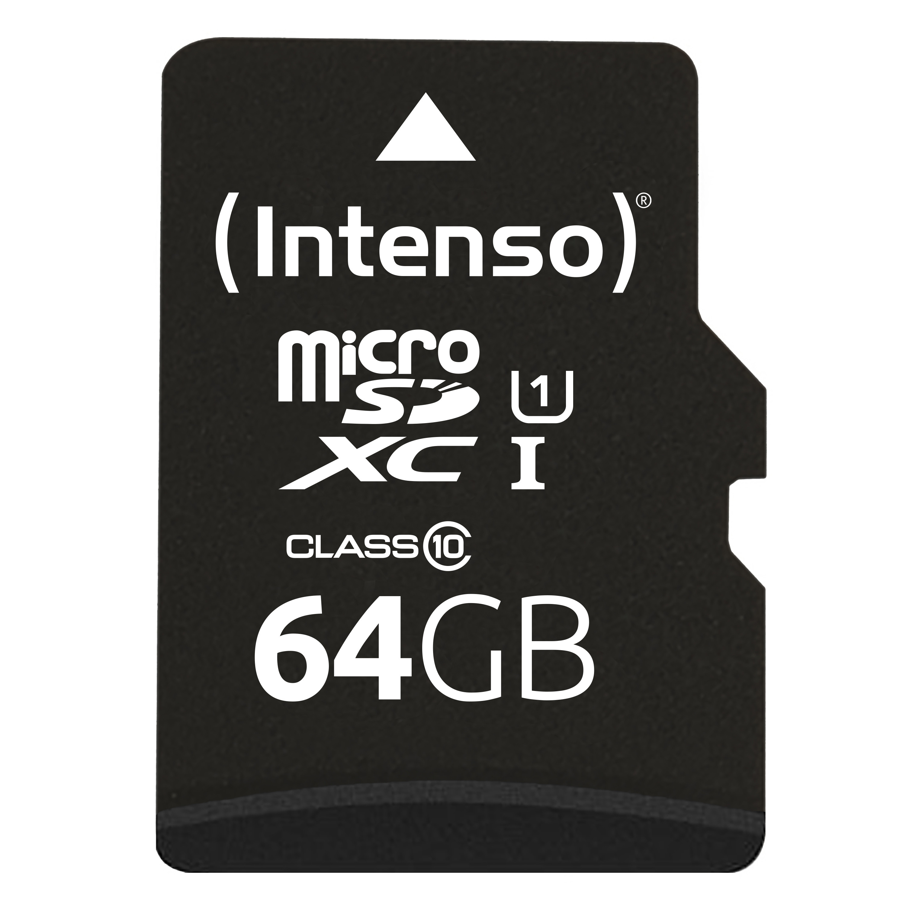 Intenso premium microsdxc memory card (adaptador sd incluido), class 10 uhs-i, 64 gb, negro.