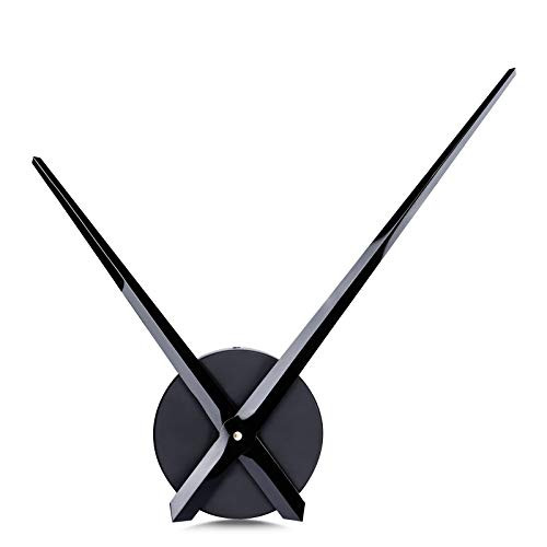 enero kiwi Velo Lafocuse Reloj de Pared sin Marco Negro Grande 60 cm 3D DIY Solo Agujas  Metal Reloj de Cuarzo Negro Reacondicionado