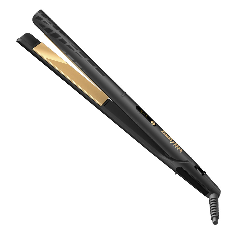 BaByliss ST420 Plancha de pelo Negro Embalaje Deteriorado