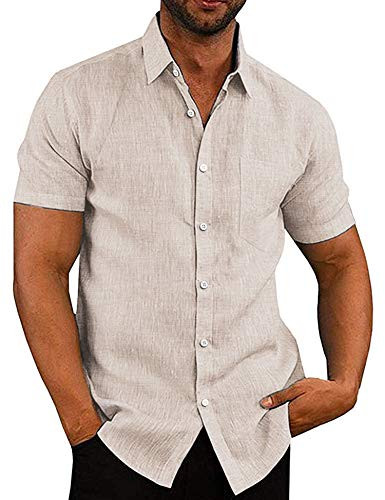 COOFANDY Camisa para hombre a cuadros forro interior de madera 