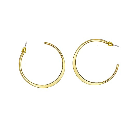 Pendientes Wha Darren, clip de seguridad, de moda para mujer, joyas chapadas en oro de 18K, Pendientes Fashion Moon en Oro