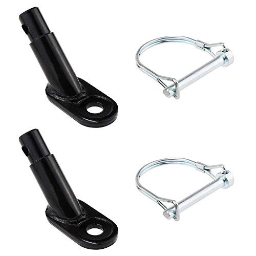 Ianulus Enganche de Remolque de Bicicleta, 2 Piezas Conector de Remolque de Bicicleta, Conector de Remolque para Niños, para Mascotas, Bicicletas de Parque, Remolques de Bicicletas (Negro) Reacondicionado