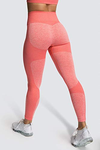 Sykooria Conjunto Yoga Mujer 2 piezas Malla Celular con Leggins Mujer Push Up Cintura Alta Conjunto Deporte Mujer para Yoga Fitness Running Gym 