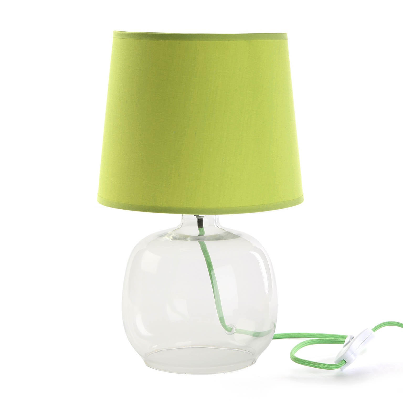 Versa - Lámpara Cristal Verde 36 cm