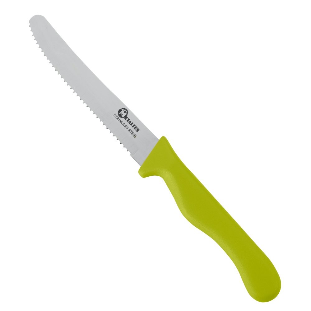 Metaltex Cuchillo de mesa Cross verde