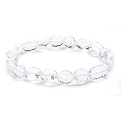 Pulsera de piedra natural para hombre, pulsera de protección para regalo de padre y mujer, pulsera de perlas para cumpleaños, día de la madre o madre