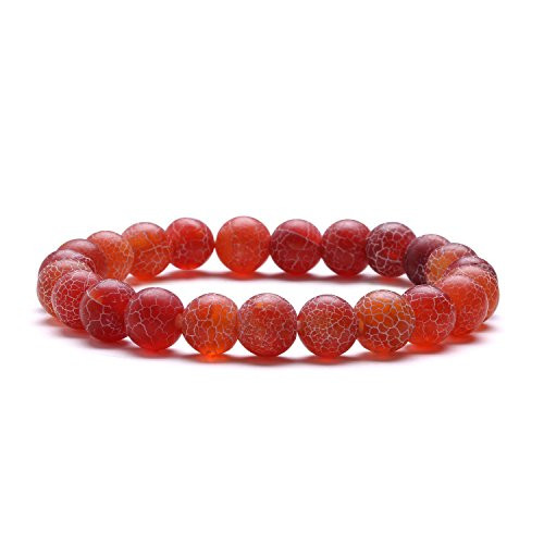 Pulsera de piedra natural para hombre, pulsera de protección para regalo de padre y mujer, pulsera de perlas para cumpleaños, día de la madre