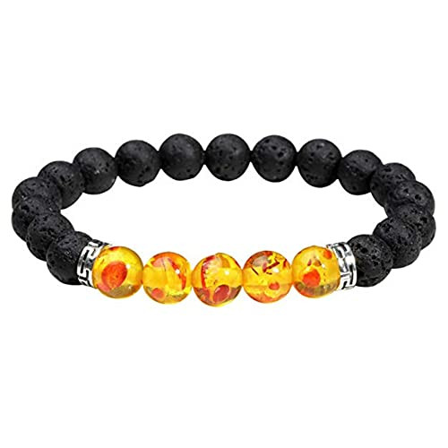 Pulsera de piedra natural para hombre, pulsera de protección para regalo de padre y mujer, pulsera de perlas para cumpleaños, día de la madre