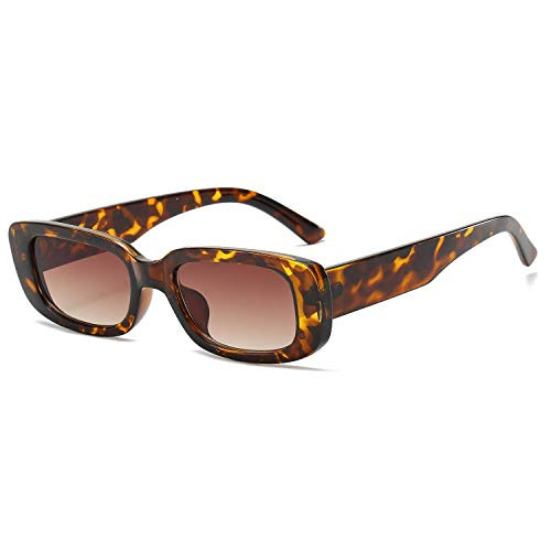 Dollger Gafas de Sol para Mujer Hombre Marco Protección UV400 Leopardo