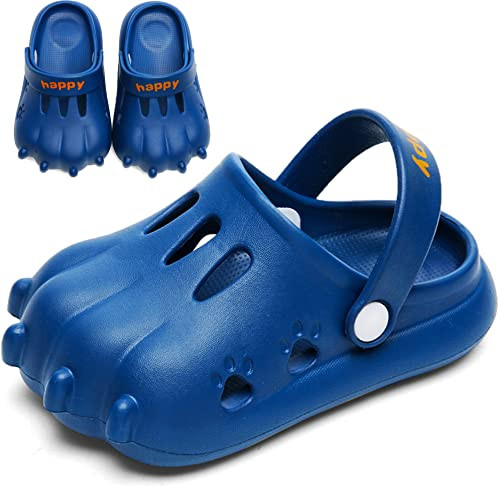 Zuecos para Niñas Niños Mules Sandalias Zapatos de Jardín Unisexo Clogs Zapatillas Verano Baño Antideslizante Zapatos de Playa Piscina 