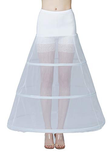 BEAUTELICATE Enaguas Largo Mujer Cancán Crinolina Vintage Petticoat Rockabilly para Vestido Novia Bodas 